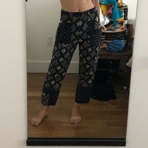 Free people cropped pants size 0